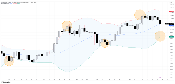 Warning Pattern on Bitcoin Chart Puts $100,000 in Danger