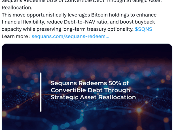 Sequans shares drop 16% after selling 970 Bitcoin to cut debt