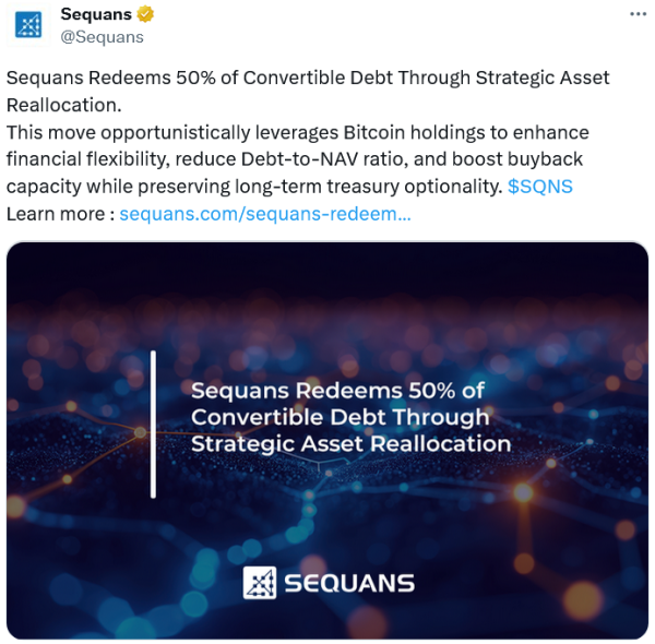 Sequans shares drop 16% after selling 970 Bitcoin to cut debt0