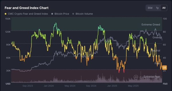 Latest BTC market dip is relatively small, but sentiment is in freefall