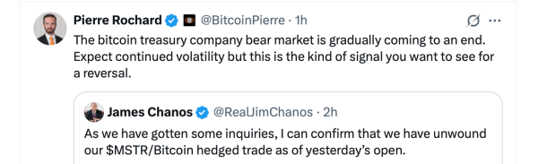 Renowned Short-Seller James Chanos Closes Short Against Strategy as Bitcoin Premium Narrows1