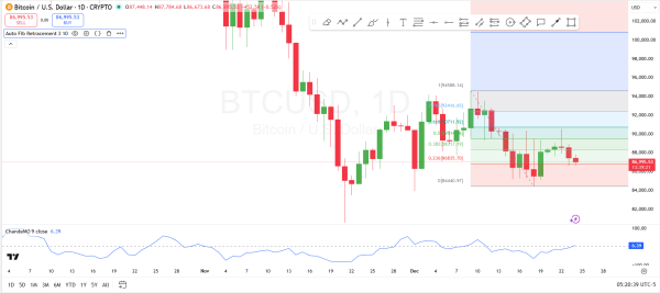 Bitcoin Analysis for Dec 24: BTC Needs to Hold Support, but Analyst Says True Test at $98.5K