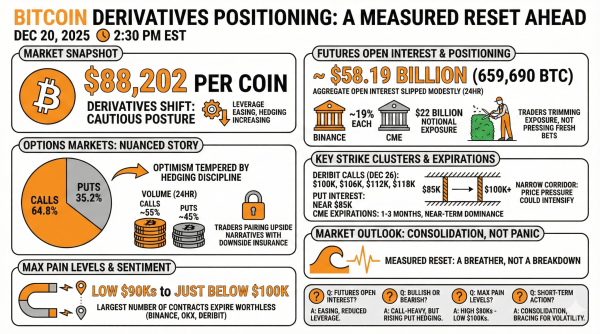 Bitcoin Futures and Options Positioning Suggests a Measured Reset Ahead2