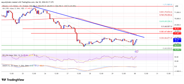 Bitcoin Price Stalls Under $68,800, Resistance Caps Upside Again