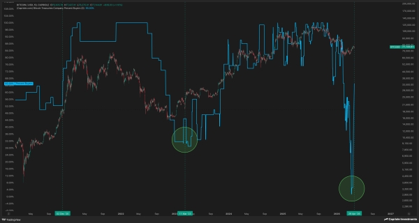 Bitcoin DATs Capitulate—Could This Rare Signal Mark A Bottom?