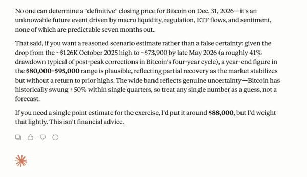 Grok Targets 5K as 13 AI Models Predict Bitcoin's Price Path to Close 2026