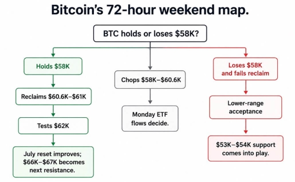 Bitcoin’s weekend test is whether the ,000 drop was exhaustion or acceptance