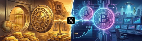 Gold Advocate Sparks Debate, Claims Bitcoin 0K Is Less Likely Than Aliens